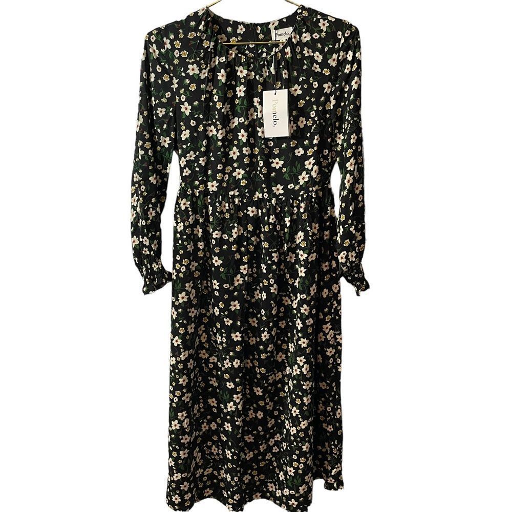 Stitch Fix Pomelo Long Sleeve Floral Dress Size MED NWT